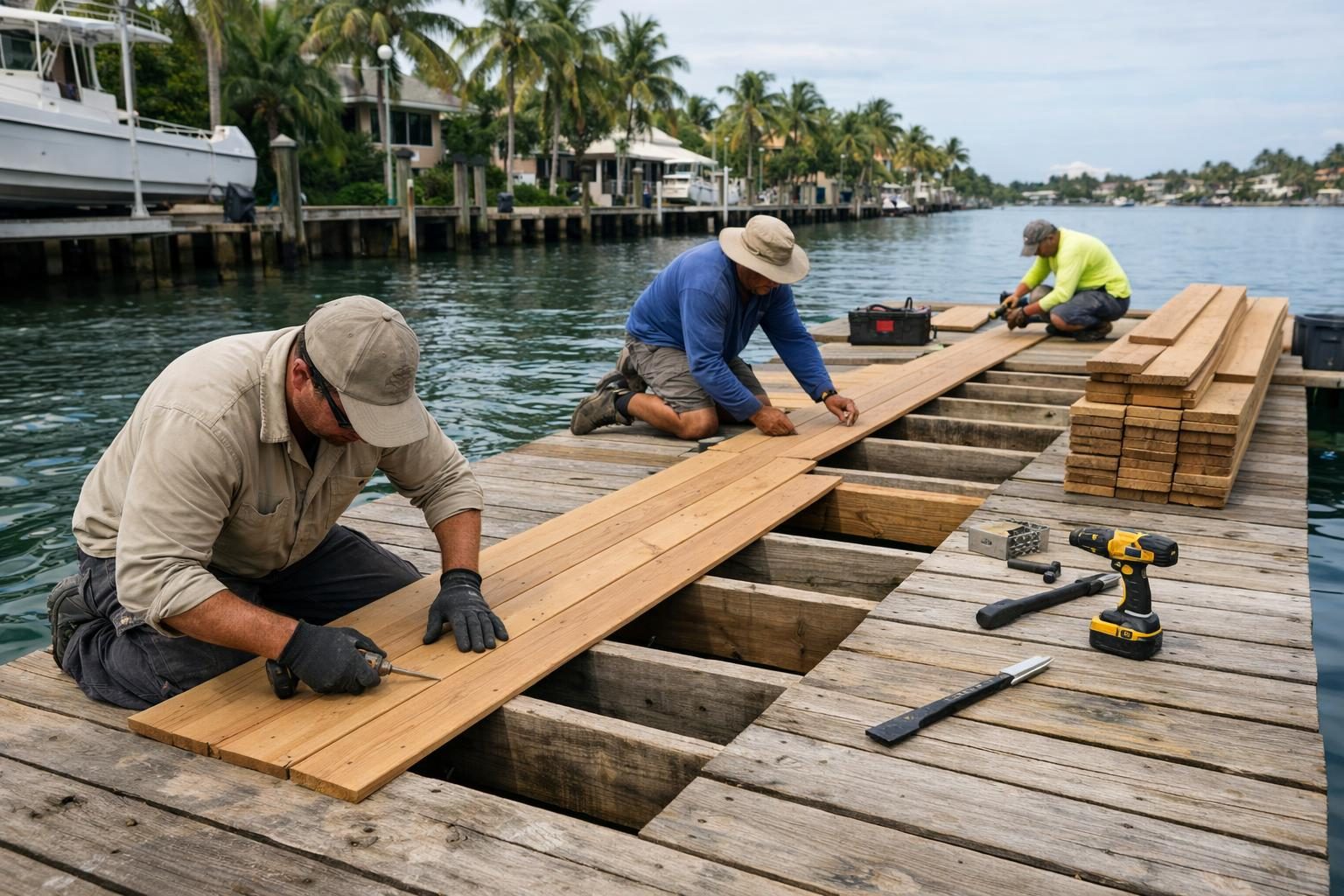 Stock photo: Dock Repair